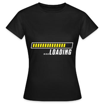 loading bar icon - Women's T-Shirt - black - Front - AI Model Female 172 dark (172cm)