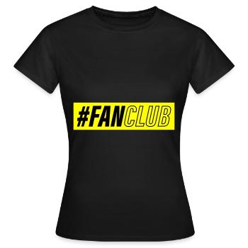 Fan Club Verein - Women's T-Shirt - black - Front - AI Model Female 172 dark (172cm)