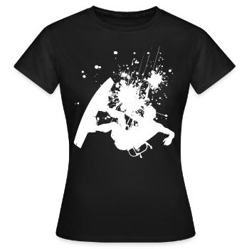 Kitesurfer Femmes Kitesurf Kitesurf Kitesurf Kitesurf - T-shirt Femme - noir - Devant - AI Model Female 172 dark (172cm)