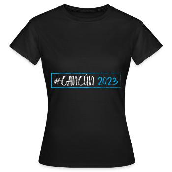 Cancun 2023 - Women's T-Shirt - black - Front - AI Model Female 172 dark (172cm)