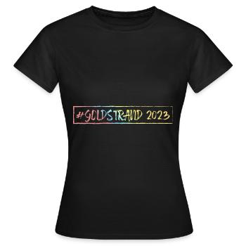 Goldstrand 2023 - Frauen T-Shirt - Schwarz - Vorne - AI Model Female 172 dark (172cm)