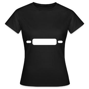 Rouleau à pâtisserie de cuisine - T-shirt Femme - noir - Devant - AI Model Female 172 dark (172cm)