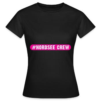 Équipage de la mer du Nord - T-shirt Femme - noir - Devant - AI Model Female 172 dark (172cm)