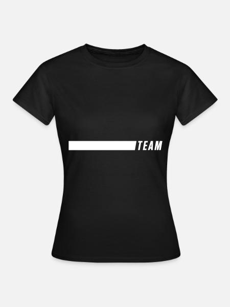 team strich - Frauen T-Shirt - Schwarz