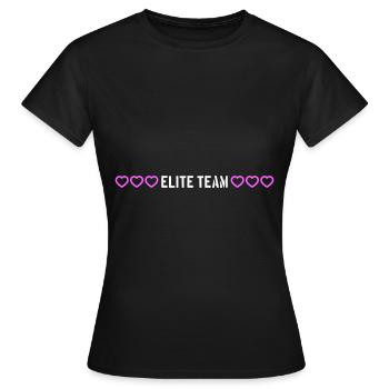 Amour du cœur de l’équipe d’élite - T-shirt Femme - noir - Devant - AI Model Female 172 dark (172cm)