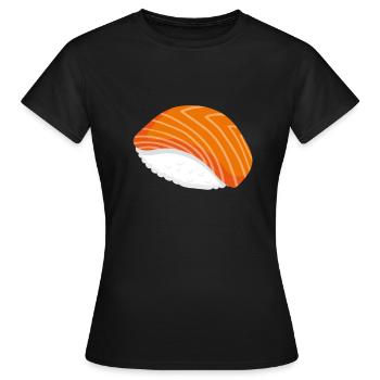 Sushi nigiri sushi - T-shirt Femme - noir - Devant - AI Model Female 172 dark (172cm)