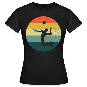 Beach Volley Volley Féminin Volley-ball - T-shirt Femme - noir - Devant - AI Model Female 172 dark (172cm)