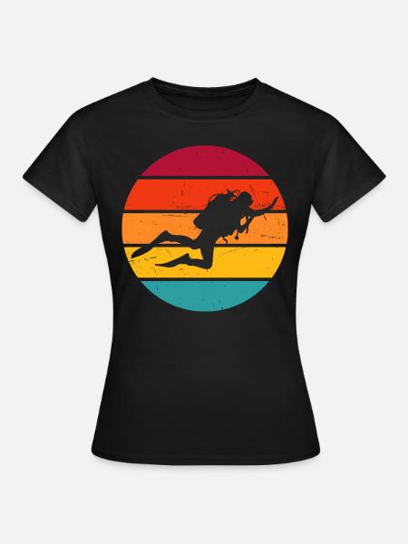 Tauchen Scuba Tauchen Herren Damen Diver - Frauen T-Shirt - Schwarz
