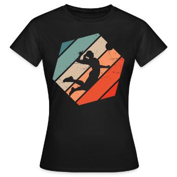 Joueurs de volley-ball Joueurs de volley-ball - T-shirt Femme - noir - Devant - AI Model Female 172 dark (172cm)
