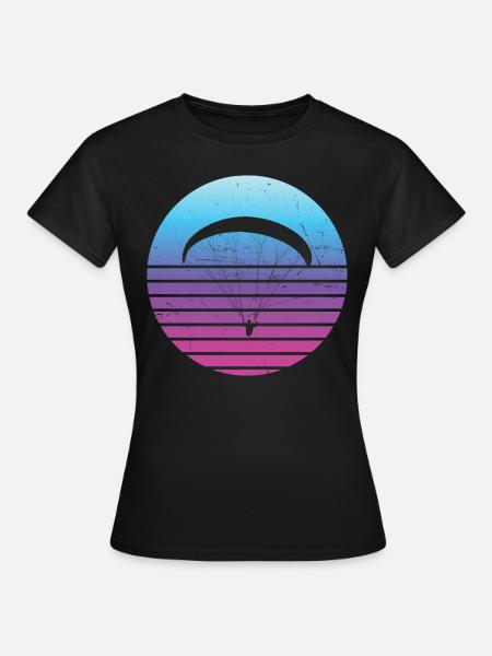 Paragliding Paragliding Heren Vrouwen - Vrouwen T-shirt - zwart