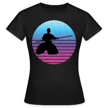 Herren Damen Martial Arts Aikido Aikidoka Kampfspo - Frauen T-Shirt - Schwarz - Vorne - AI Model Female 172 dark (172cm)