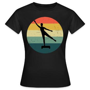 Aerobic Konditionstraining Krafttraining Aerobic - Frauen T-Shirt - Schwarz - Vorne - AI Model Female 172 dark (172cm)