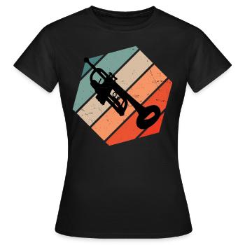 Trumpet Trumpet Trumpeter Trumpet Player - Women's T-Shirt - black - Front - AI Model Female 172 dark (172cm)