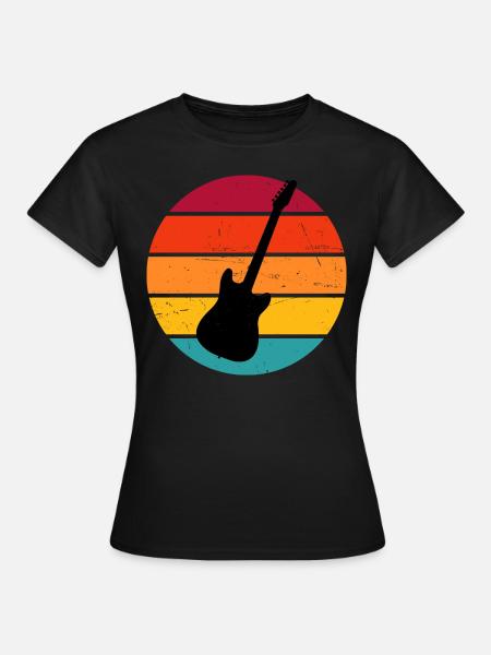 Electric guitar electronic guitar ladies acoustic guitar - Women's T-Shirt - black