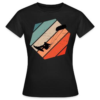 Kitesurf Kitesurfer Kitesurfer Femmes - T-shirt Femme - noir - Devant - AI Model Female 172 dark (172cm)