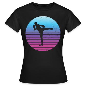Hommes Femmes Muay Thai Boxe Thaï Thaï Thaï - T-shirt Femme - noir - Devant - AI Model Female 172 dark (172cm)