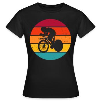 Vélo de route vélo de route vélo de route vélo de route - T-shirt Femme - noir - Devant - AI Model Female 172 dark (172cm)