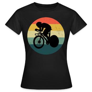 Roadbike Rennradfahrer Herren Rennradfahren - Frauen T-Shirt - Schwarz - Vorne - AI Model Female 172 dark (172cm)
