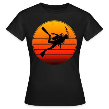 Plongée Libre Plongée Plongée Plongée Plongée - T-shirt Femme - noir - Devant - AI Model Female 172 dark (172cm)