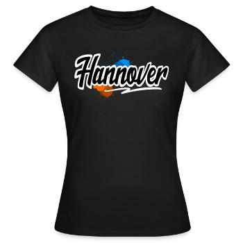 Hanovre - T-shirt Femme - noir - Devant - AI Model Female 172 dark (172cm)