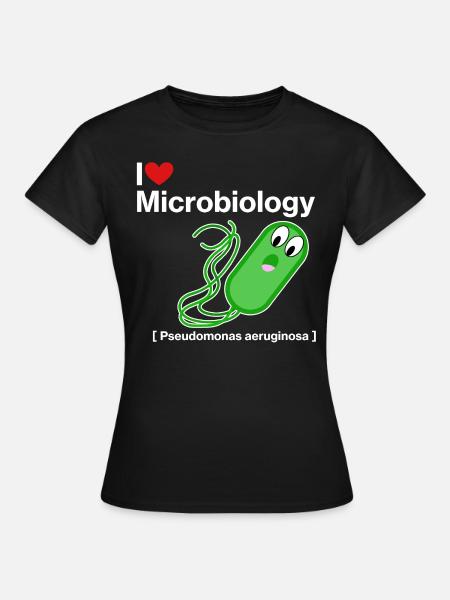 I Love Microbiology - Dame-T-shirt - sort