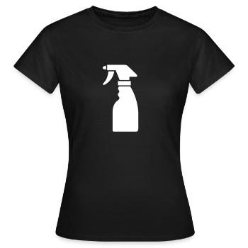 Flacon de nettoyage - T-shirt Femme - noir - Devant - AI Model Female 172 dark (172cm)