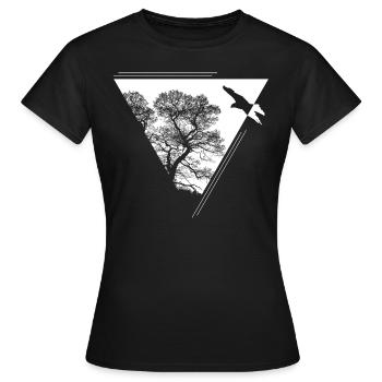 Protection de la nature - T-shirt Femme - noir - Devant - AI Model Female 172 dark (172cm)