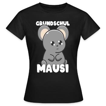 Grundschulmausi Lehramt Grundschule Lehrer - Frauen T-Shirt - Schwarz - Vorne - AI Model Female 172 dark (172cm)