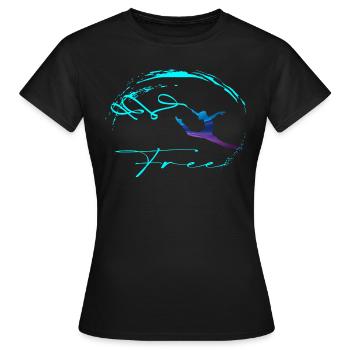 Gymnastique rythmique - T-shirt Femme - noir - Devant - AI Model Female 172 dark (172cm)