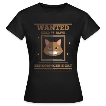 Schroedinger’s Cat I Funny Dead and Alive - T-shirt Femme - noir - Devant - AI Model Female 172 dark (172cm)