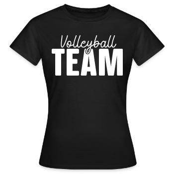 Volleyball Team - Frauen T-Shirt - Schwarz - Vorne - AI Model Female 172 dark (172cm)