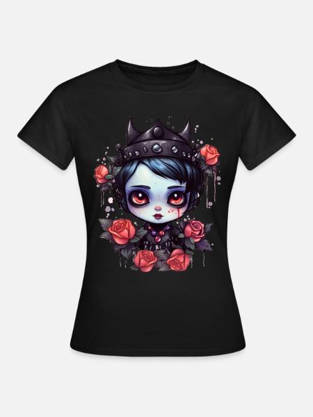 Linda reina gótica - Camiseta mujer - negro