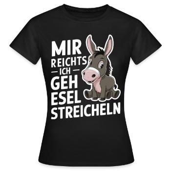 Donkey Donkey Mule Muli - Women's T-Shirt - black - Front - AI Model Female 172 dark (172cm)