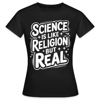 Atheismus Atheist Anti-Religion Agnostiker - Frauen T-Shirt - Schwarz - Vorne - AI Model Female 172 dark (172cm)