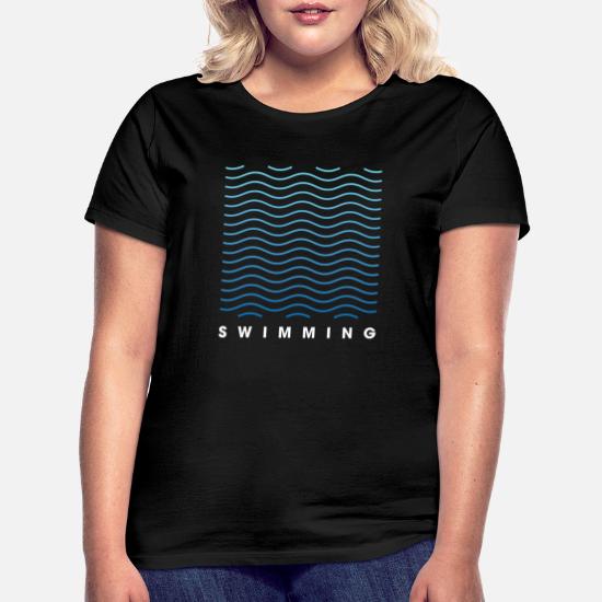Piscina para olas deportes acuáticos idea regalo' Camiseta slim fit mujer | Spreadshirt