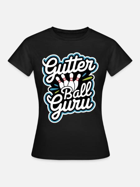 Gutter Ball Guru 11 - Frauen T-Shirt - Schwarz