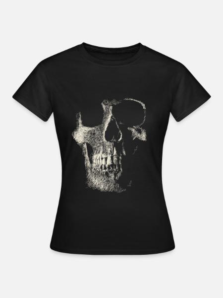 Schädel - Frauen T-Shirt - Schwarz