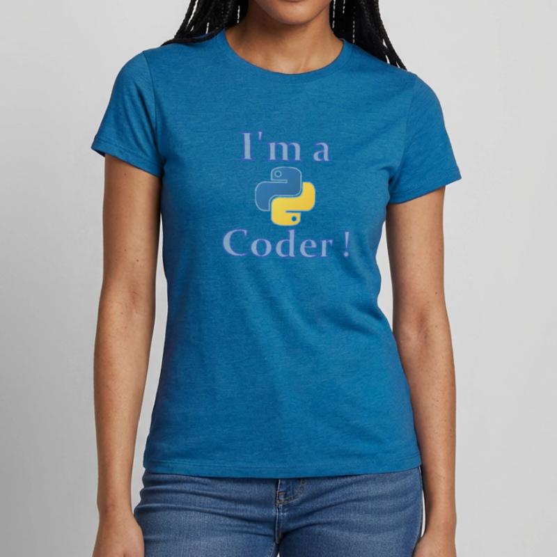 iam python coder T-shirt Femme