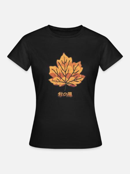 Japanischer Herbst - Frauen T-Shirt - Schwarz