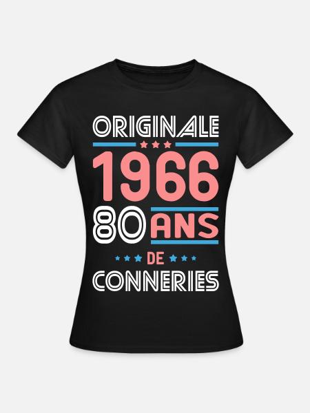 Original – 1966 – 60 Jahre - Frauen T-Shirt - Schwarz