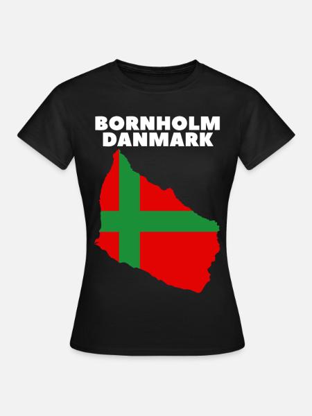 Bornholm Danmark - Frauen T-Shirt - Schwarz