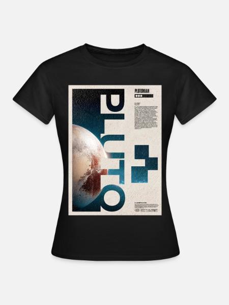 Plutonian Orbit Poster - Frauen T-Shirt - Schwarz