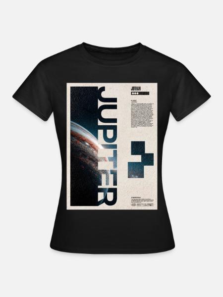 Jupiter-Glyphen-Nacht-Edition - Frauen T-Shirt - Schwarz