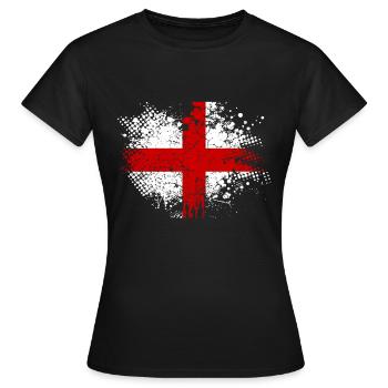 Union Jack - T-shirt Femme - noir - Devant - AI Model Female 172 dark (172cm)