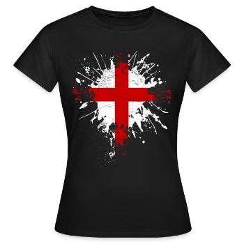 Union Jack - T-shirt Femme - noir - Devant - AI Model Female 172 dark (172cm)