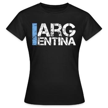 Argentina - Women's T-Shirt - black - Front - AI Model Female 172 dark (172cm)