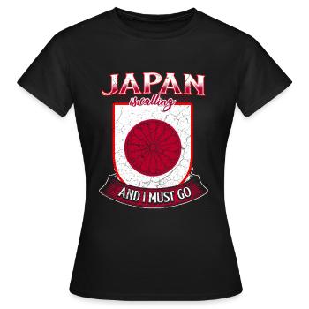 Japon Fan - T-shirt Femme - noir - Devant - AI Model Female 172 dark (172cm)