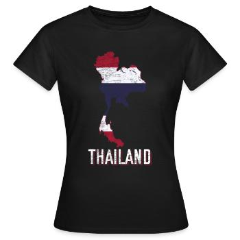 Thaïlande Fan - T-shirt Femme - noir - Devant - AI Model Female 172 dark (172cm)