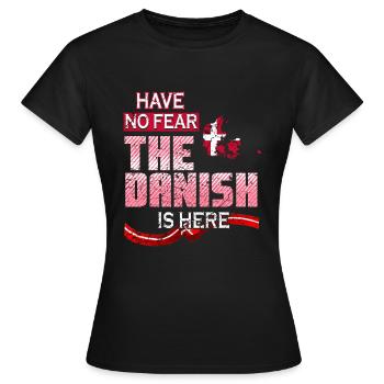 Drôle de Danois - T-shirt Femme - noir - Devant - AI Model Female 172 dark (172cm)