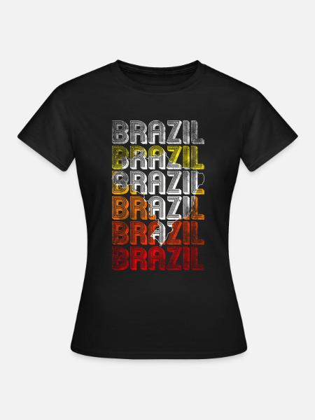 Brasilien - Frauen T-Shirt - Schwarz